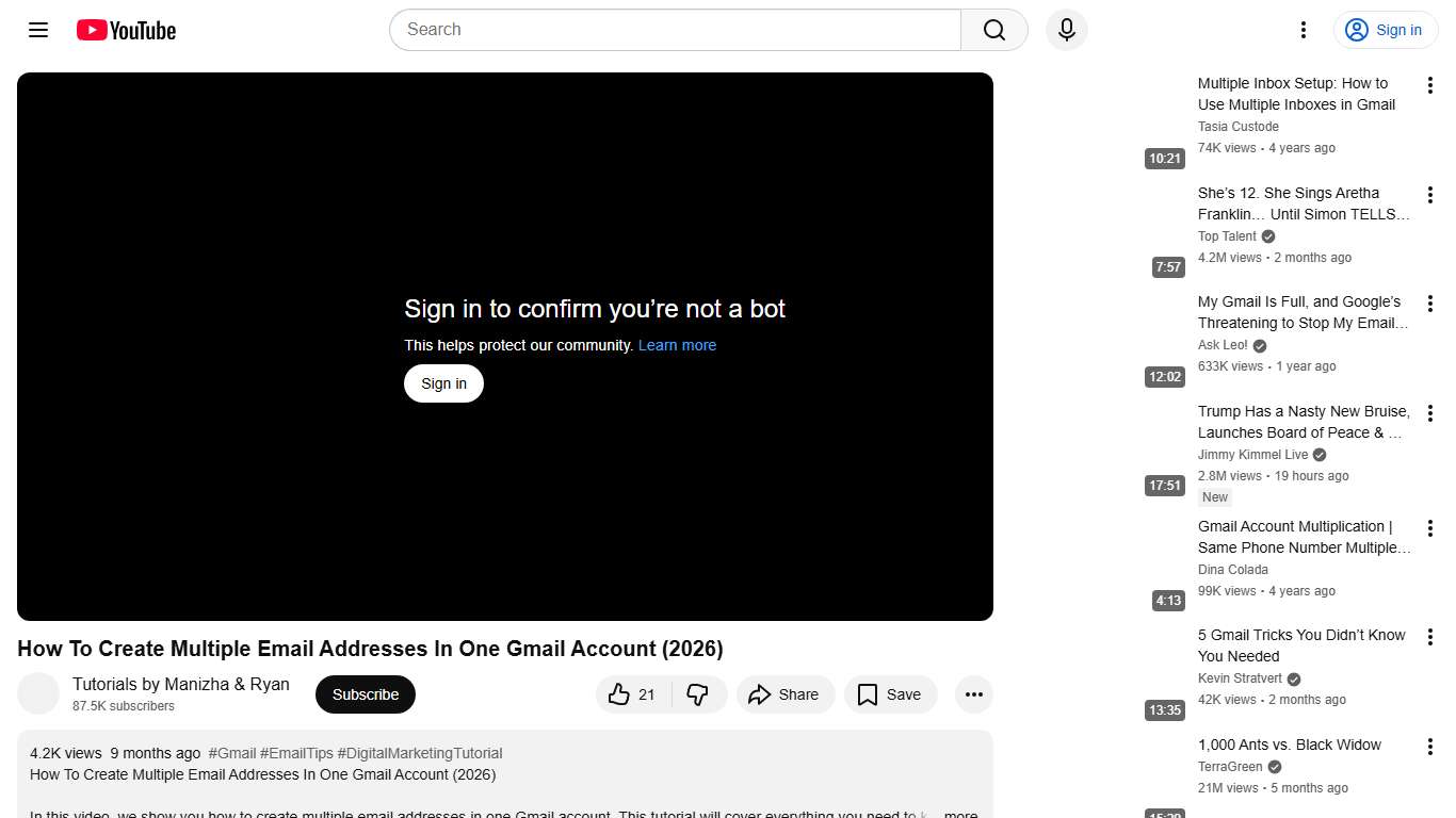 How To Create Multiple Email Addresses In One Gmail Account (2026) - YouTube